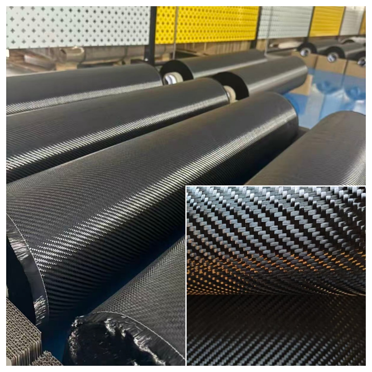 Crepe Pan Carbon - [Qualidade A] Tecido de Fibra de