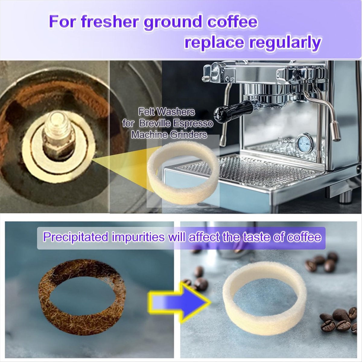 Breville Espresso Bes870 - (A64E) Kit de 6 Arruelas de
