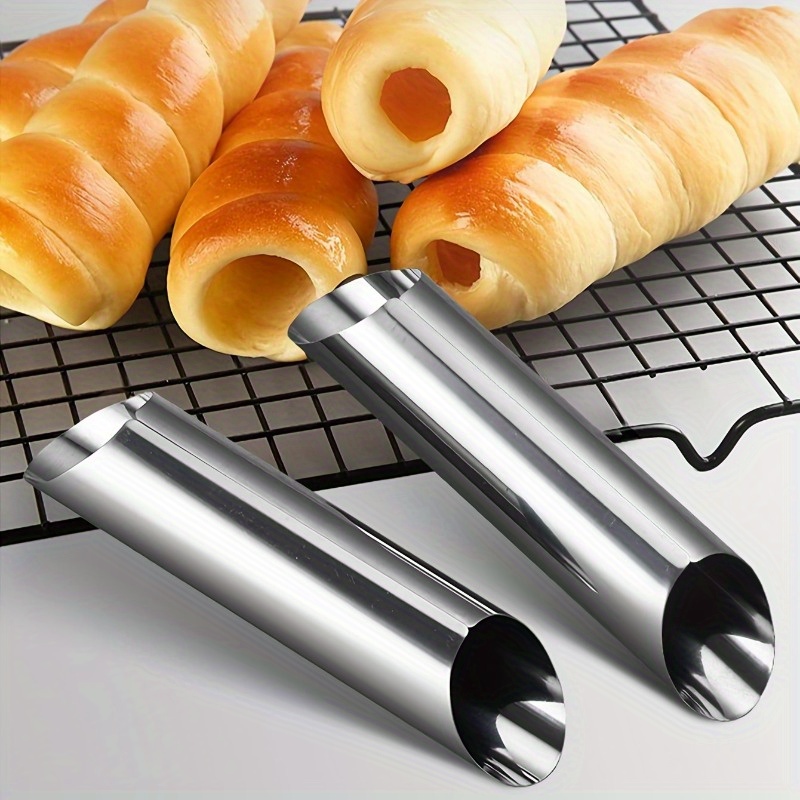 Danish Pancake Pan - Formas de aço inoxidável para cannoli,