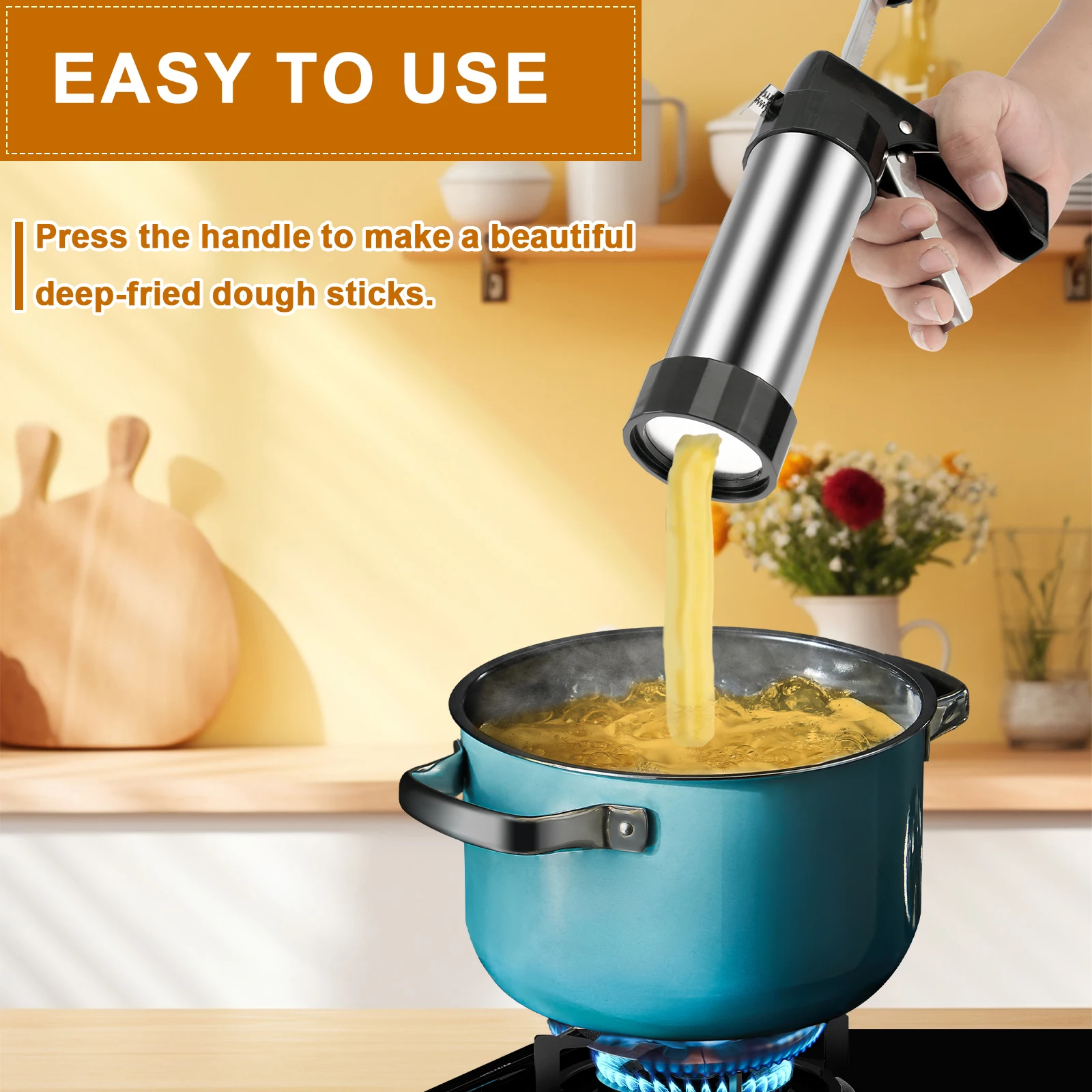 Máquina para fazer churros, ki - Churros Maker Gun avaliação e preço
