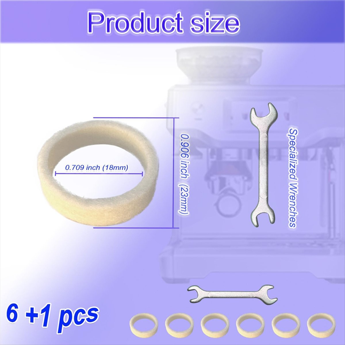 (A64E) Kit de 6 Arruelas de Fe - Breville Espresso Bes870 avaliação e preço