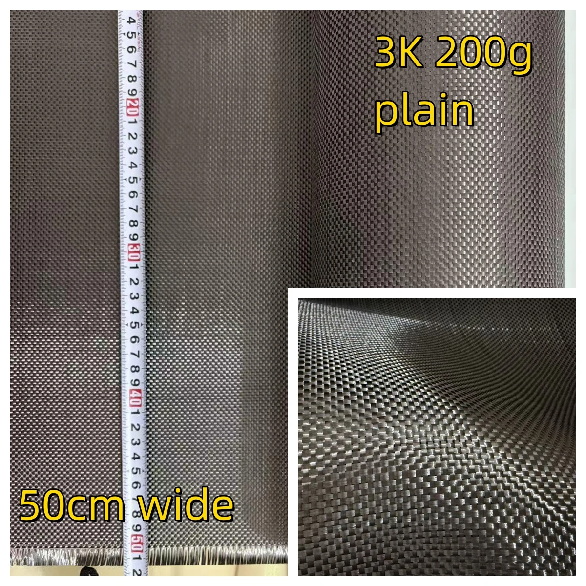 [Grade A] Tecido de Fibra de C - Crepe Pan Carbon avaliação e preço